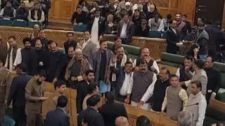 Day 4: J&K Assembly proceedings adjourned for the day after uproar and scuffle || AMC