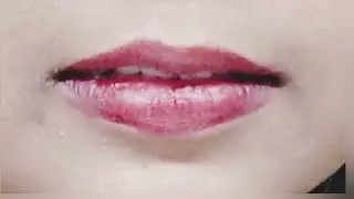 Lips beating challenge video zoom cameras red lipstick 💄💄