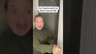 Весёлый учитель не даёт строгому учителю болтать