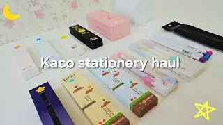 ASMR unboxing different popup roller kaco gel pen 🖊 😌 💕 from scooboo 🌟🌸 lot of new stationery finds