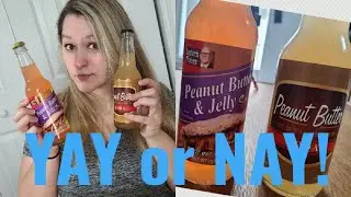 Trying PEANUT butter and PEANUT BuTTer & Jelly SODA | My Reaction