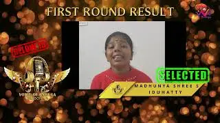 VOICE OF BADUGA SEASON 4 | 1st ROUND WINNER | MADHUNYA SHREE S IDUHATTY | WE BADUGA TV
