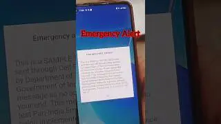 #emergency #alert #mobile #security #india #goverment #nationalnews#disaster #publicsafety #panindia