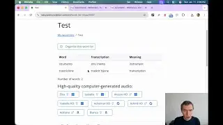 Create a custom word list in Italian pronunciation generator
