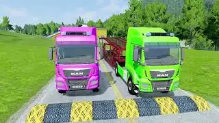 New Games Play 🚗 | Truck vs Car Color Road Challenge | Gameplay 