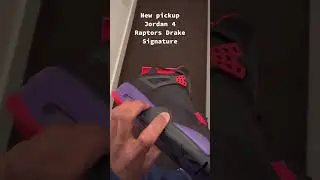 Air Jordan 4 Retro NRG 'Raptors - Drake Signature' - Drake's Signature Style 🦉👟 #AJ4 #DrakeSignature