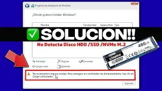SOLUTION! Windows 10/11 installation doesn't recognize M.2 SSD or HDD! ✅