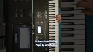 Teri Baaton Mein Aisa Uljha Jiya #titlesong #shahidkapoor #kritisanon #keyboardcover #youtubeshorts