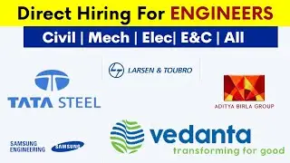 Engineers Direct Hiring In 7 MNC's 2022 |Civil Engineer | Mechanical Engineers | Electrical Engineer
