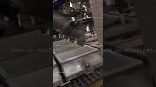 Linear type four lanes automatic cream paste juice filling sealing machine for tray box