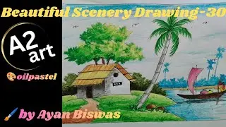 Beautiful Scenery Drawing -30🖌️by Ayan Biswas 