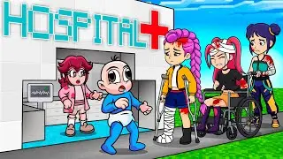 Abrí un HOSPITAL de GUERRERAS K-POP en MINECRAFT 😱 BEBÉ NOOB