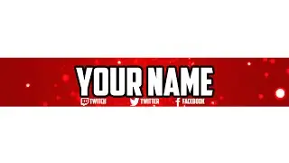 Free Simple Youtube Banner Template #1