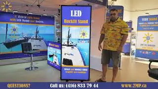LED Backlit Stand + Fabric Printed Graphics by www 2mp ca