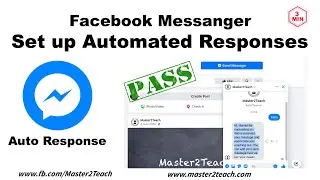 Настройка автоматических ответов в Facebook Messenger &mdash; Auto Response