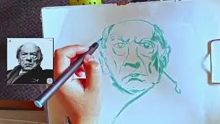 Let&rsquo;s Draw this face together, real time, only sounds and chilling