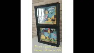 Cornici 3D #supermario #luigi #marioeluigi #nintendo #games #dipintoamano #dipintosulegno #diorama