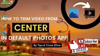 How To Trim a Video From Center in Default Photos | trim video from middle 2023 | Trim Video 2023