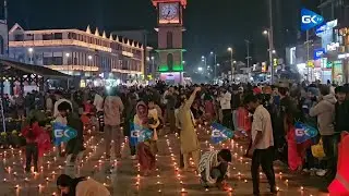 Locals, visitors come together to celebrate diwali at Ghanta Ghar Lal Chowk