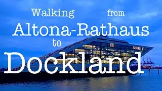 Walking from Altona-Rathaus to Dockland *[4K]* HAMBURG