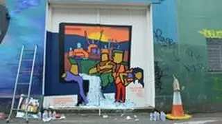 Refugee Solidarity Mural, Jigsaw Social Centre, Dublin 1