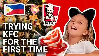 Our FIRST TIME at KFC. Christmas mood in the Philippines