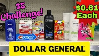 Dollar General $5 CHALLENGE - 10 Products for $6! I 1/3-9/2021