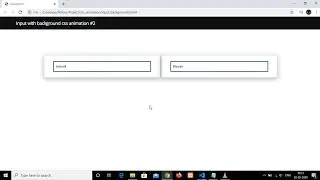 Input with background CSS Animation Effect #2 | Pure CSS | CSS Animation Tutorial