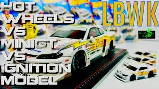 LBWK Nissan Silvia S15 Super Silhouette - HOT WHEELS Mini GT Ignition Model - THE DETAILS! - 4 Rotor