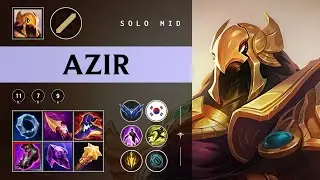 Azir Mid vs Tristana - KR Diamond Patch 25.24