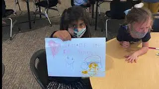 Little Mindful Yogis create and send get well cards to a local children's hospital!