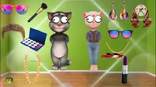 two talking tom dulhan dulha funny makeup video @raimaaanimation 😜💄💅