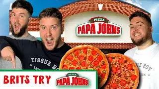 Британцы пробуют пиццу Papa Johns в пабе!