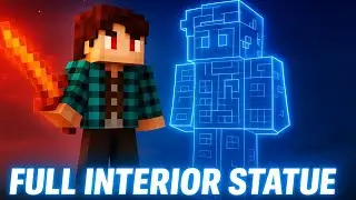 Minecraft x Demon Slayer | Full Tanjiro Statue + Interior Build Tutorial #minecraft #tanjiro #build