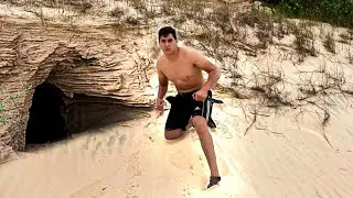 LARGADOS E PERDIDOS - CAVAMOS UMA CAVERNA PARA TEMPESTADE DE AREIA