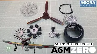 Agora Models Build the Mitsubishi A6M Zero Fighter - Pack 1 - Stages 1-5