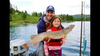 Brooke Catches a 40 inch Pike Snafu Lake Yukon Territory Canada
