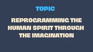 REPROGRAMMING THE HUMAN SPIRIT THROUGH THE IMAGINATION| WELLINGTON DHLAMINI