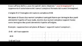 rappresentazione geometrica dei numeri complessi