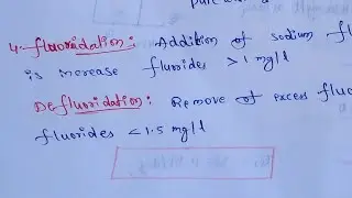 Fluoridation and defluoridation | Water filter with activated carbon | Nalgonda technique