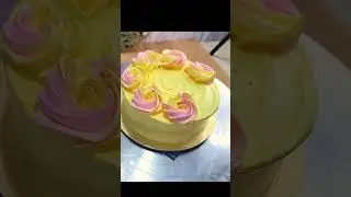 Easy Pineapple Cake Decoration || 1 pound Cake Decoration||Cake Decoration step by step