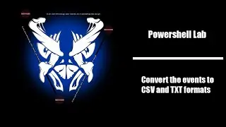 Convert the events to CSV and TXT formats