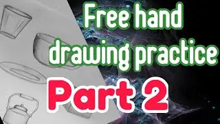 Free hand drawing practice part 2| how to draw freely #sanjalicreations  #pencildrawing #entertain