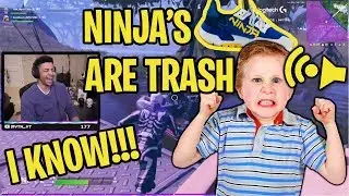 Myth RANDOM Duos With a KID who ROASTS NINJA and his Shoes & HAMLINZ