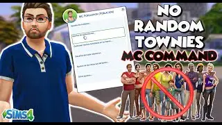 NO RANDOM TOWNIES || No m&aacute;s vecinos aleatorios con MC COMMAND || Tutorial + Review | Sims4