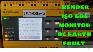 BENDER ISO685 DC earth fault monitoring