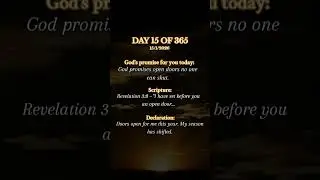 Today, God promise you open doors.#morning #prayer #short  goodmorning