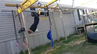 Gerazy Ninja Obstacles (Salmon Ladder, Leg Pinches, Floating Doors, Handstand Pushup, Peg Board)