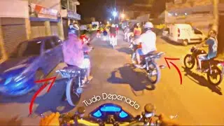 ROL&Ecirc; DE NATAL 🎄 AS MOTO TUDO DEPENADA NO DIRET&Atilde;O ( demos de frente com a vt 🚔)