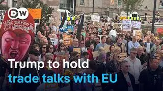 Trump in Scotland while protesters take to the streets and decry his visit | DW News